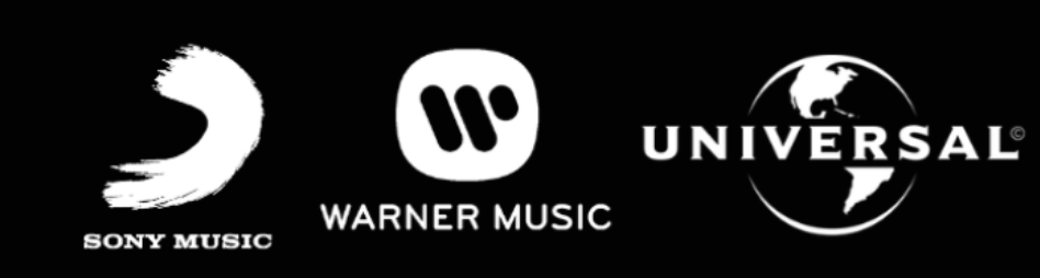 Sony Music, Warner Music, Universal — labels we've delivered records for